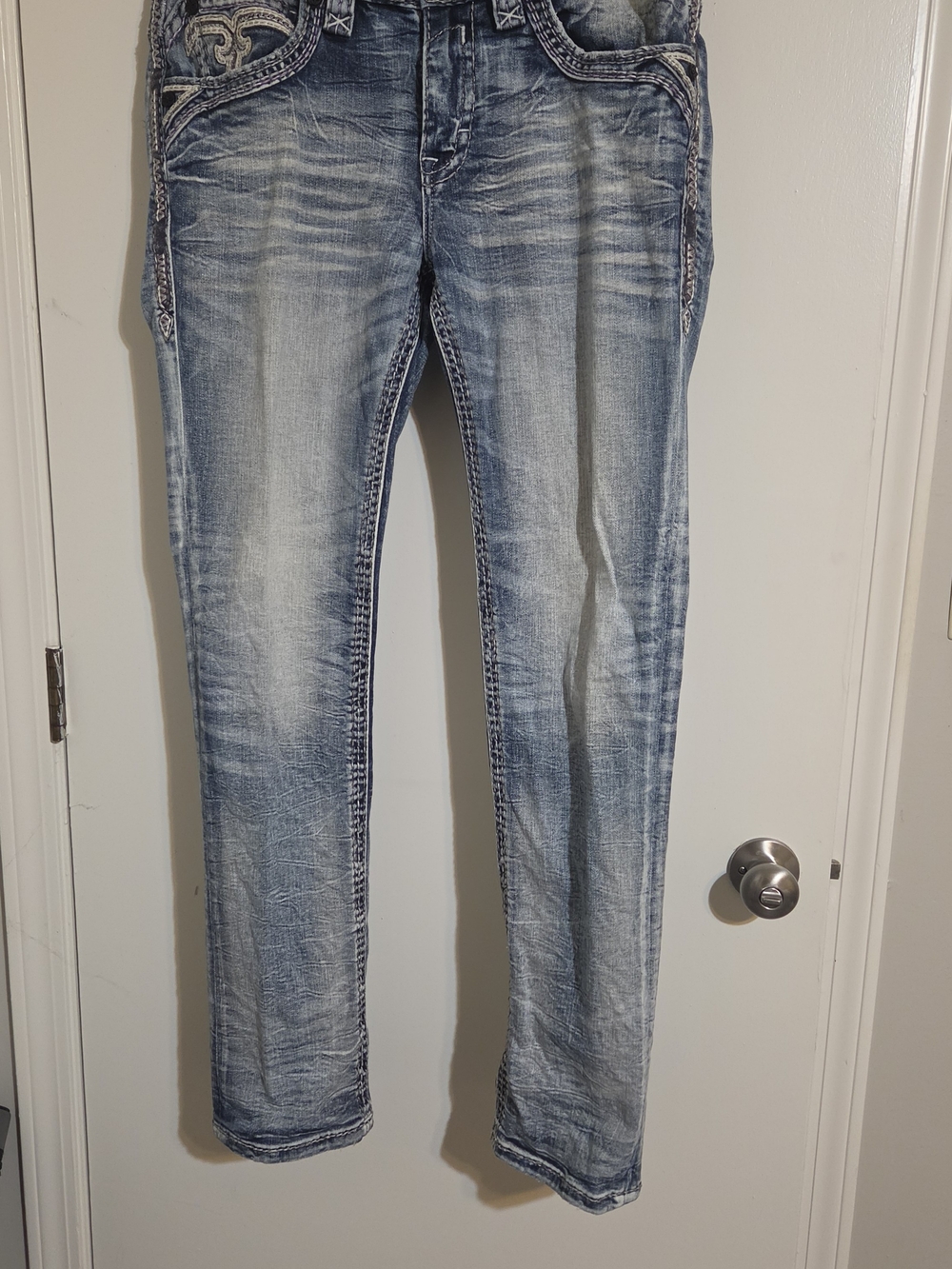 Rock Revival Men’s Light Blue Skinny Jeans
